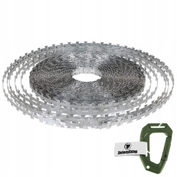 Drut Żyletkowy Kolczasty Taśma Ocynk 120m Mfh Ochrona