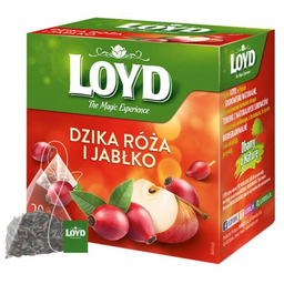 Loyd Tea Dzika Róża Jabłko Ex20 herbata ekspresowa