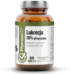 PHARMOVIT Lukrecja 20% Glicyryzyny, 60 kapsułek
