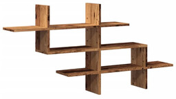 Edinos Nowoczesna drewniana półka ścienna stare drewno A0-R50