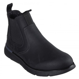 Buty męskie sztyblety SKECHERS AUGUSTINO PAULO jesienne czarne