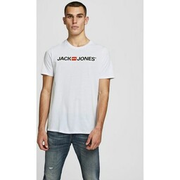 Jack&amp;amp;Jones T-Shirt Corp Logo 12137126 Biały Slim Fit