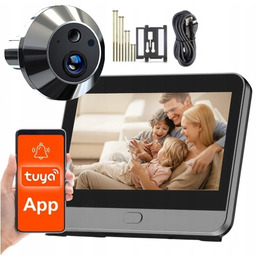 Wizjer elektroniczny do drzwi z ekranem kamerą Full