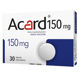 Acard 150mg, 30tabl.dojelit.