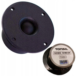 Głośnik Wysokotonowy Tonsil Gdwk 10/80/26 8 Ohm Czarny
