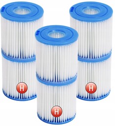6x Filtr Do Pompy Basenu 28602 Intex Wkład