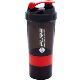 PURE2IMPROVE Shaker 7095725 Czarno-czerwony (500 ml)