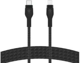 Belkin Braided USB-C do Lightning 3m Czarny Kabel
