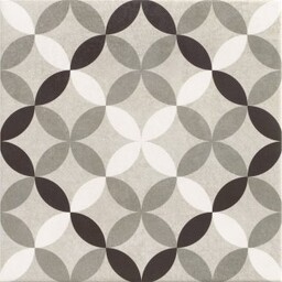 Gres szkliwiony hiszpański Realonda HANOI CIRCLE GREY mat