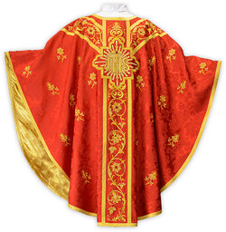 Ornat haftowany "Massimo-Rosso"