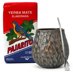 Klasyczny Zestaw: Yerba Mate Pajarito + Matero (kubek)