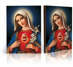 Ikona religijna Niepokalane Serce Najświętszej Maryi Panny
