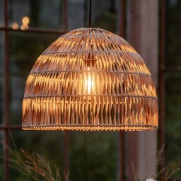 PR Home lampa wisząca zewnętrzna Lace włókno naturalne,