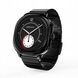 Smartwatch Aix czarny Bluetooth krokomierz stal HiFuture