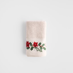 Ręcznik dekoracyjny Poinsetia 50x90 cm z motywem gwiazdy