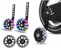 KÓŁKA PODPOROWE BOCZNE DO ROWERU 12-20'' Z LED