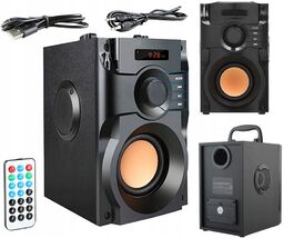 Głośnik bluetooth przenośny aux fm lcd subwoofer