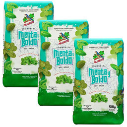Zestaw Paragwajska Yerba Mate: Pajarito Menta Boldo 3x500g