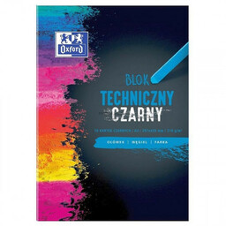 Blok techniczny A3/210g czarny 10 kartek OXFORD /400093235/