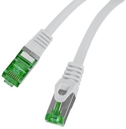 Patchcord kat.7 S/FTP LSZH CU 0,25m szary Fluke