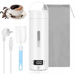 Termos Elektryczny 500ML Bezpieczny Czajnik Podróżny Kamping