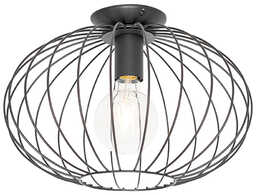 Industrialna lampa sufitowa czarna - Margarita