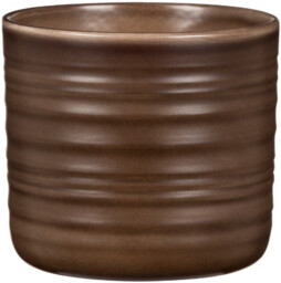 Brązowa osłonka na doniczkę Scheurich 850 Dark Oak