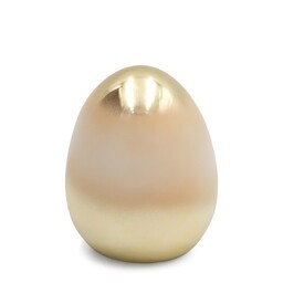 Eurofirany Figurka wielkanocna 215i 10x10x13 Jajko kremowa złota