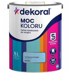 Dekoral Farba Moc Koloru 5l 43 Niezapominajka