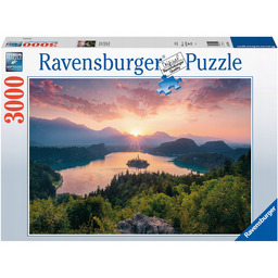 Puzzle Ravensburger Příroda 3000 elementów Jezioro Bled, Słowenia