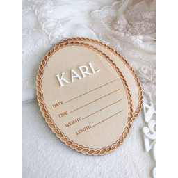 Pakamera Metryczka dla chłopczyka, tabliczka dla noworodka, prezent