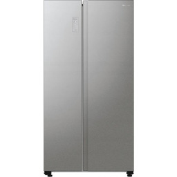 Lodówka Side by Side Srebrna Inox 550l No