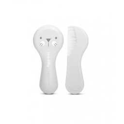 Suavinex Zestaw szczotka grzebień Hygge szary