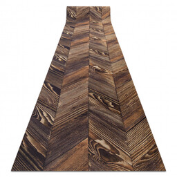 CHODNIK podgumowany DIGITAL - FRENCH CHEVRON Jodełka brązowy