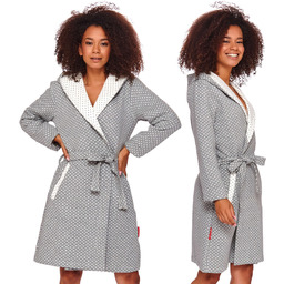Szlafrok damski DOCTOR NAP 8030 dark grey S