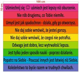 9 pozytywnych zdań - naklejki na schody