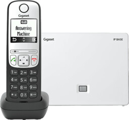 Telefon bezprzewodowy GIGASET A690A IP Base Czarno-srebrny