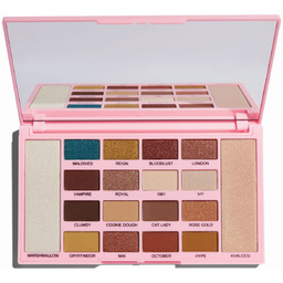 Makeup Revolution, Kisu, paleta cieni i rozświetlaczy, 24