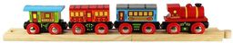 Pociąg osobowy z czerwoną lokomotywą, BJT421-Bigjigs Rail