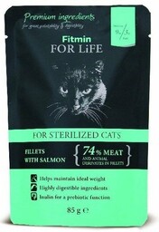 Fitmin Cat For Life Sterilized Salmon 85g