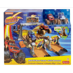 Blaze, Fisher Price, pojazdy wyścig w błocie, zestaw,