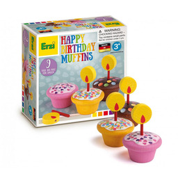 Drewniane muffinki urodzinowe Happy Birthday Erzi 13155