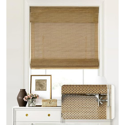 LazBlinds Bez narzędzi, bez wiercenia, bezprzewodowe bambusowe rolety