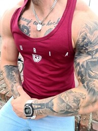 Tank top bordowy logo FURIA IRON