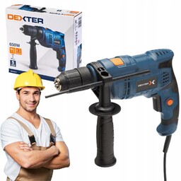 Wiertarka udarowa przewodowa DP5 650W 1BIEG Dexter