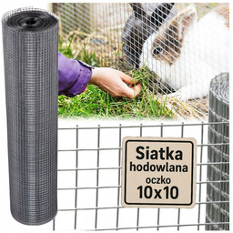 Siatka Zgrzewana Hodowlana Woliera wys. 1m dł. 25m,