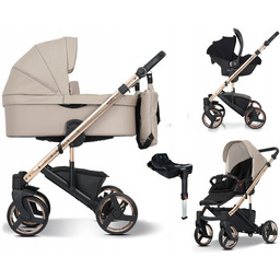 Wózek dziecięcy 4w1 Emjot Neri Smooth Rose Gold