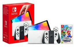 Nintendo Switch OLED Czerwono-niebieski + Super Mario Bros.