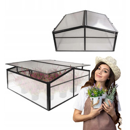 Mini Szklarnia Inspekt Rozsadnik 100CM Dwustronna Czarna Magnolia