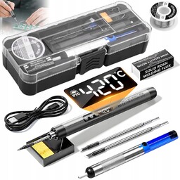 Precyzyjna Lutownica Kolbowa 420°C Na Groty Bezprzewodowa Regulacja